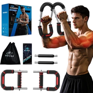 Entrenador de Brazos Twister, Ajustable 5 Niveles de Resistencia (40-130 libras) Pecho y Brazo... - Imagen 1 de 7