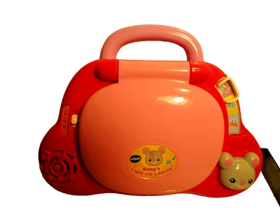 Vtech Baby's Learning Laptop Toy PINK Educational• Music Lights!- - Image 1 of 4