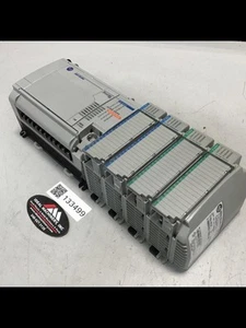 ALLEN BRADLEY Base Unit & Modules 1764-24BWA & RELAY MODULES Used #133499 - Picture 1 of 8