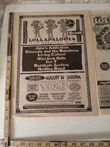 Vintage Lollapalooza AD Lot Addiction Siouxsie NIN Morrissey - Bild 1 von 10