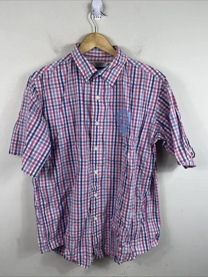 A Bathing Ape Men’s Plaid Button Up Shirt Babymilo Store Size XL Short Sleeve - Image 1 of 4