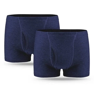 Incontinence Underwear for Men 2PCS Washable Mens Incontinence Cotton Boxer B... - Picture 1 of 8