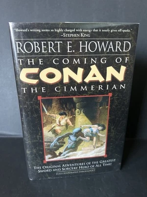Coming of Conan the Cimmerian Robert E. Howard Del Rey HC Dust Jacket Error Foto 1 de 4