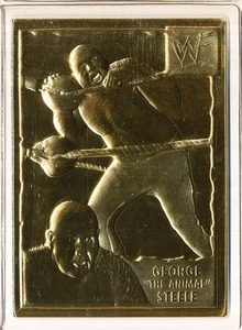 DANBURY COMO NUEVO ORO 22KT WWF FEDERACIÓN MUNDIAL DE LUCHA LIBRE "EL ANIMAL" ACERO #29 - Imagen 1 de 1