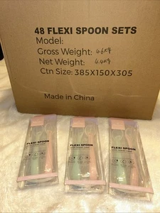 48 Sets BABY BREW FLEXI SPOON W/TRAVEL CASE Total 96 Spoons New In Case - Picture 1 of 11