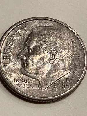 2000 D Dime Error on Face of Roosevelt - Image 1 of 4