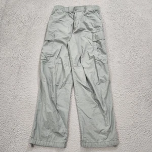 Uniqlo :C Hose Herren Small Grün Cargo Elastischer Bund Kordelzug Gerade Baggy - Bild 1 von 21