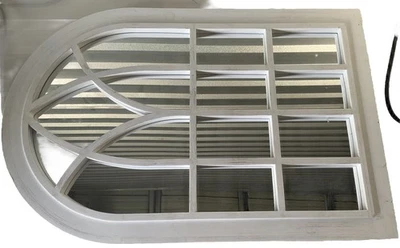 **X-Large Rustic Arch Style Wall Mirror** 71525 M0409-7C 006 - Image 1 of 4