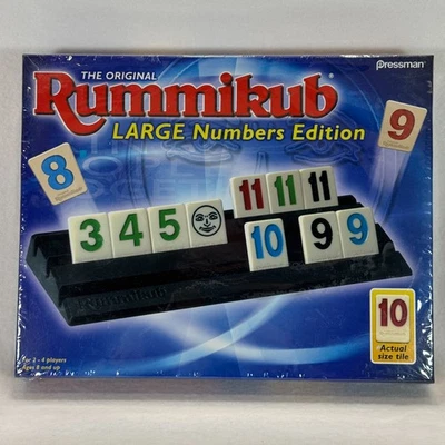 The Original Rummikub Large Numbers Edition by Pressman Rummy Tiles New Sealed - Image 1 of 4