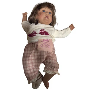 Johannes Zook Originals Artist Baby Doll 1990 Opie - Panno vinile fatto a mano 18" - Foto 1 di 4
