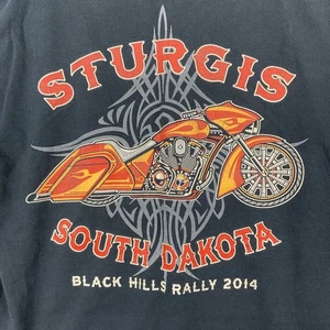 Camisa Sturgis South Dakota Black Hills Rally Motocicleta De Colección 2014 Talla Mediana - Imagen 1 de 10
