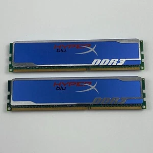 8GB DDR3 Desktop Gaming RAM Memory (2x4GB Kit) 1600MHz - Kingston HyperX Blu - Picture 1 of 3