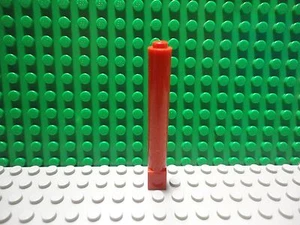 Lego 1 Red 1x1x6 wall brick block column pillar castle - Picture 1 of 1