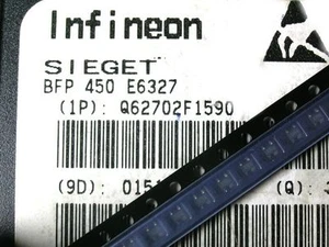 3 Stück BFP450 INFINEON HF (RF) HF Transistors 24GHz SMD SOT343 (M4880) - Picture 1 of 4