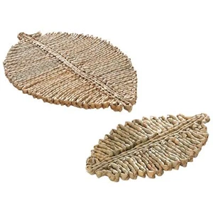 Woven Placemat Easy Clean Anti Vintage Thicken Resistant Rattan Placemat for - Picture 1 of 4