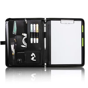 ® Porte-Documents A4 Grand Rome I Double Fermeture éclair + Pince I Porte-Doc... - Afbeelding 1 van 7