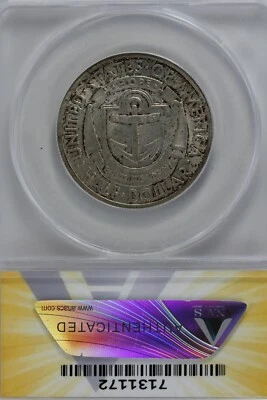 1936  .50   ANACS   MS 65  RHODE ISLAND  Classic Silver Commemorative  - Image 1 of 2