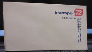 2 Embossed Envelopes; 8¢ Transpo 72 and 10¢ Tennis - MINT - Picture 1 of 4