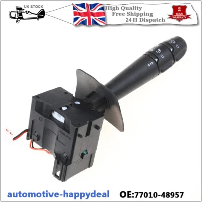 For Renault Megane Kangoo Mk1 Clio Mk2 Front Headlights Indicator Stalk Switch - Image 1 of 4