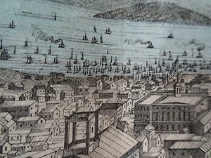 1854 Two Original Color Lithographs San Francisco Fold-out NY The History World - Picture 1 of 12