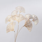 1Pcs Golden Decorative Fleur Ginkgo Leaf Plastic Leaf Wood Festival Decoration