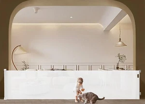 Baby safety gate retractable gate extra wide pet dog indoor stairguard 1.8M - Picture 1 of 7