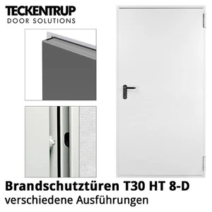 💜💜 Teckentrup Brandschutztür T30 HT 8-D einbaufertig, links/rechts verwendbar - Bild 1 von 5