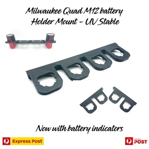 Milwaukee 12V M12 - 4 battery carry case holder mount brackets storage - Bild 1 von 6