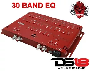 NUEVO DS18 KEQ30 30 Bandas Amplificador Estéreo para Coche Ecualizador Indicador de Recorte 9V - Imagen 1 de 7