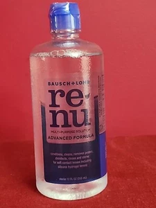 Bausch + Lomb ReNu Mehrzweck Advanced Formel Lösung, 12 flüssige Unzen Neu - Bild 1 von 3