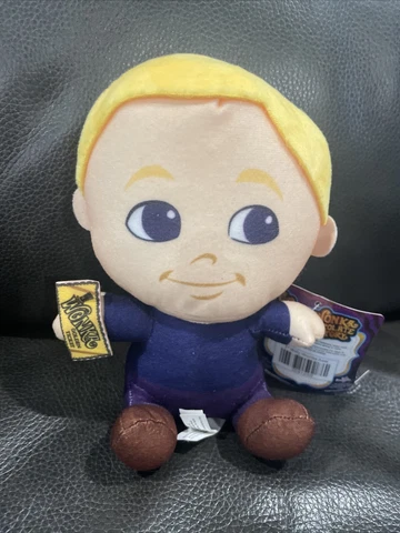 Willy Wonka & The Chocolate Factory 7" Charlie Bucket Plush With Golden Ticket Cover