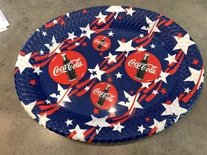 PIATTO COCA COLA PLASTICA DURA 17 1/2" X 14" X 1 5/8 OTTIME CONDIZIONI 4 LUGLIO - Foto 1 di 4