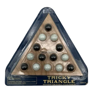 Vintage Tricky Triangle Board Game Glass Marbles Sealed Game  - Picture 1 of 4