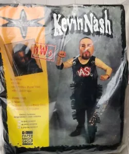 WCW Kevin Nash Childs Costume Large (12-14) Mask Shirt Vest Pants New In Package - Picture 1 of 10