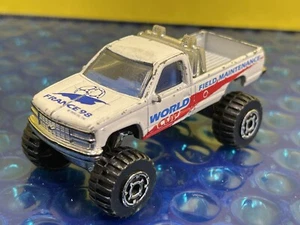 Matchbox Superfast Chevy K 1500 Pickup World Cup white China baseplate MBX 1/70 - Picture 1 of 1
