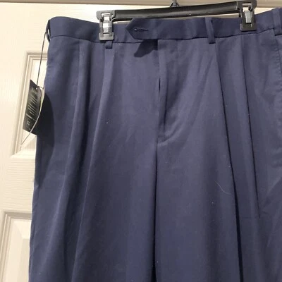 NWT Jack Nicklaus Golf Pants Mens 36X34 Navtly Elastic Waist Stretch — 第 1/4 张图片