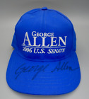 George Allen Virginia Gouverneur und USA Senator signierte seltene Wahlkampfmütze Kappe