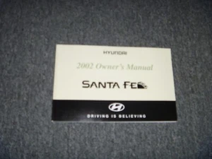 Hyundai Santa Fe 2002 SUV manual del operador del propietario guía del usuario GLS LX xo - Imagen 1 de 1