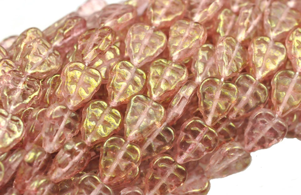 25 cuentas de hoja de vidrio checo 10 mm colores opacos y transparentes elección de color Foto 1 de 1