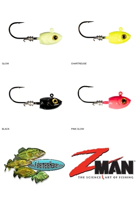 Z-Man Jigheads Micro Shad HeadZ (MSH) Pick Any Weight in Any Color - Image 1 of 4
