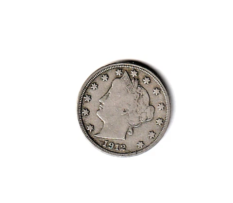 1912 LIBERTY HEAD NICKEL ORIGINAL VF Cover