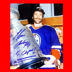 Autogrammiert Glenn Anderson Edmonton Oilers Stanley Cup Foto - X3 - Bild 1 von 2