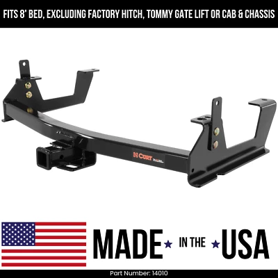 For 15-19 GMC Sierra 3500HD Trailer Hitch 8'Bed Std Bmpr Curt 10K 2" Tow 14010 Foto 1 de 2