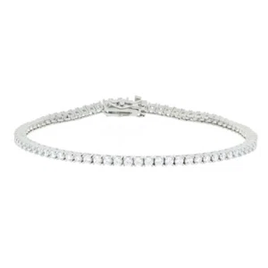 URANIA PREZIOSI - Tennisarmband in Silber mit Brillanten 2 mm - 16 cm - Bild 1 von 2