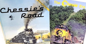2) CHESSIE'S ROAD & CHESSIE ERA: Chesapeake Ohio Railroad Lines,Train,Locomotive - Picture 1 of 9