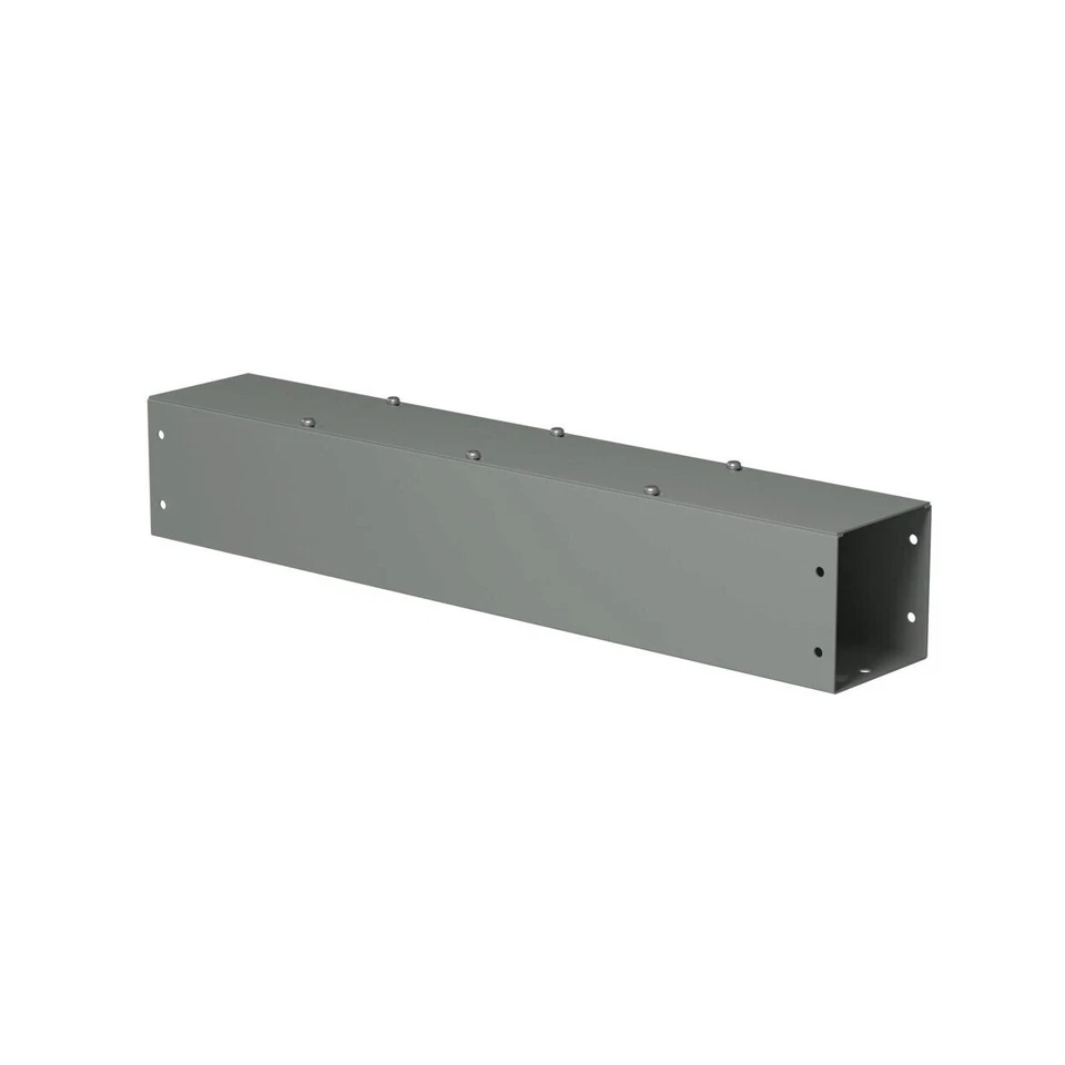 Hammond CWSC624NK 6''x6''x24'' Steel Straight Section without Knockouts Gray — 第 1/1 张图片
