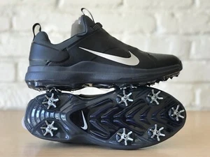 Nike Tour Premier Golf Shoes AO2241-002 Triple Black Tiger Woods Mens Sz 9.5 New - Picture 1 of 10