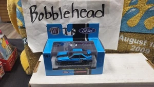 NIB 2025 1987 FORD MUSTANG GT CUSTOM BLUE M2 MACHINES TOY CAR 1/64 S134 25-16 - Picture 1 of 7