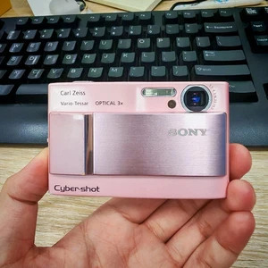 Cámara digital Sony Cyber-shot DSC-T10 7,2 MP 3x zoom óptico funcionando-rosa - Imagen 1 de 8