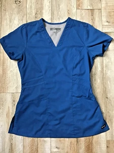Grey’s Anatomy Damen royalblau V-Ausschnitt Peeling Top Gr. XS - Bild 1 von 3